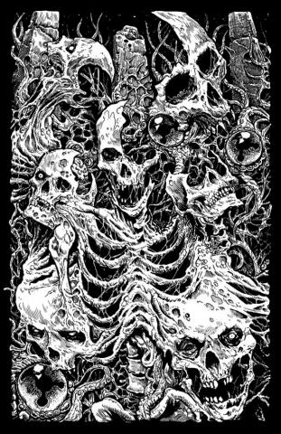Riddickart Fetid Zombie Infected Religion Split Cassette
