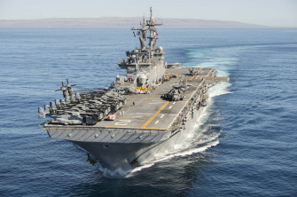 Warship Helicopter Amphibious Assault Ship Aircraft Carrier Wallpaper