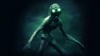 Dark Horror Sci Fi Alien Futuristic Mask Eyes Wallpaper