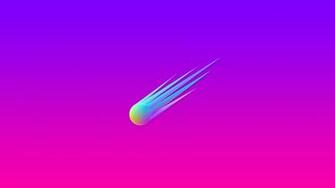 Pink And Purple Logo Comet Minimalism Blank Banshee Vaporwave