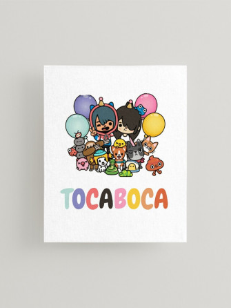 Toca Boca Squad Mounted Print By Nokenoma