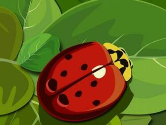 Vector Ladybug Wall Paper Decor iPad iPhone HD Wallpaper