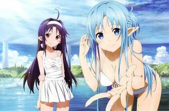 Asuna And Yuuki 4k Ultra HD Wallpaper Ordinal Scale Bath