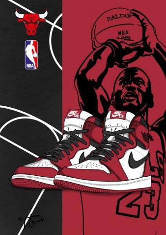 Air Jordan Retro Chicago On In Logo