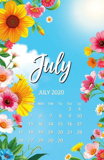 July Calendar Wallpaper