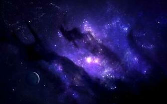 Full HD Wallpaper Space Planets Stars Blue Purple By Emil Pull