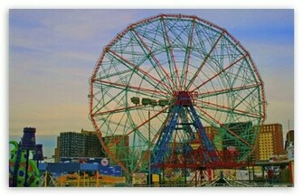 Coney Island Ferris Wheel HD Wallpaper For Standard Fullscreen