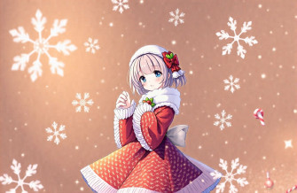 Gacha Christmas Girl Wallpaper