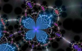 Fractal Cool Lines Background Desktop Electric Wallpaper