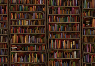 The Hogwarts Library Wallpaper