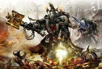 Daemon Hunter Black Templars Desktop Wallpaper Games Goodwp