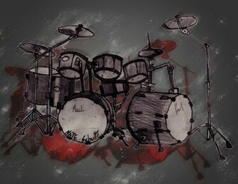 Wallpaper Drum Set
