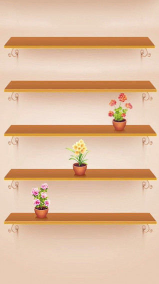 iPhone Wallpaper Shelves Purple