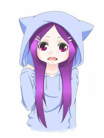 Sad Neko Anime Chibbi Girl Wallpaper