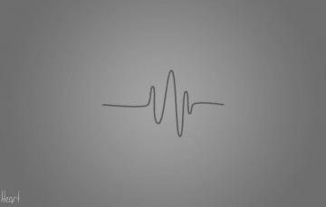 Wallpaper Grey Heart Line Heartbeat Image For Desktop