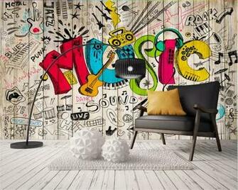 Beibehang Custom Wallpaper Murals Personality Nostalgic Hand Drawn