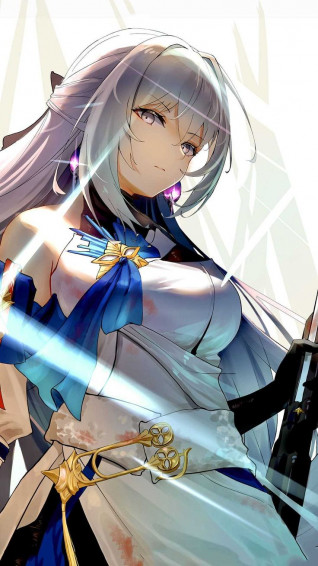 Honkai Star Rail Wallpaper In Black And Blue
