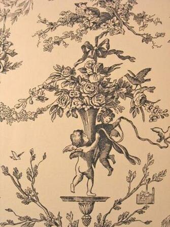 Blue Toile Wallpaper All New