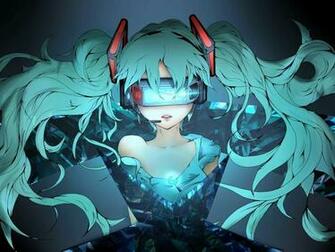 Cool Hatsune Miku Headset HD Wallpaper