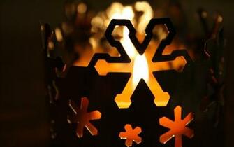 Christmas Candle Light Wallpaper Stock