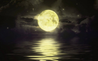 Moon And Stars Wallpaper