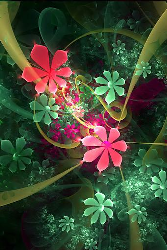 Wallpaper Flower Art iPhone Mobile Phones