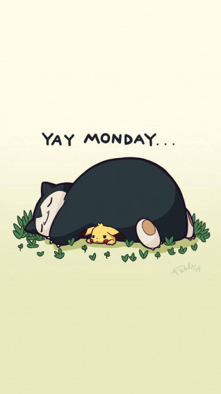 Snorlax So Ready For Monday Wallpaper