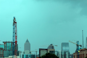 Atlanta On A Rainy Day 4k Wallpaper