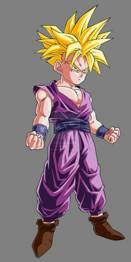 Gohan Again Transforms Into His Super Saiyan Form And Trains While