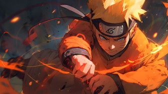 Naruto In Battle Anime Desktop Wallpaper