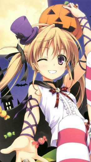 Anime Halloween Samsung Galaxy S4 Wallpaper