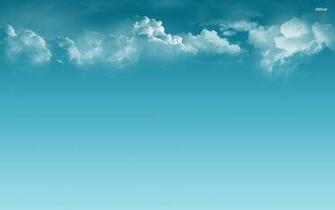 Clouds And Blue Sky Wallpaper Digital Art