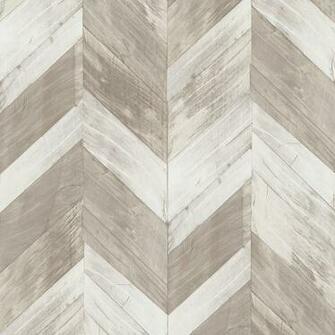 White Chevon Light Gray Wallpaper Sample