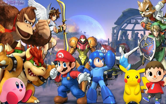 Super Smash Bros Logo Wallpaper Confirmed