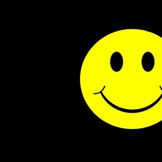 Smiley Face Faces Black Background Wallpaper Art HD