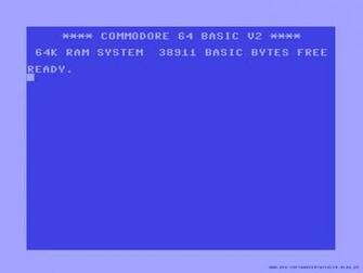 Retro C64 Wallpaper Stock Photos