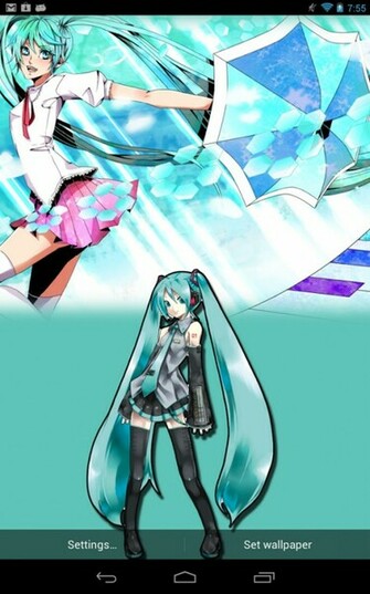 Hatsune Miku Live Wallpaper HD Screenshot