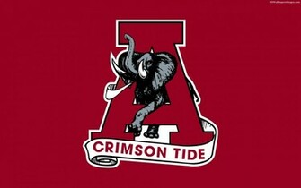 Alabama Football Logo Red Background Image HD Wallpaper