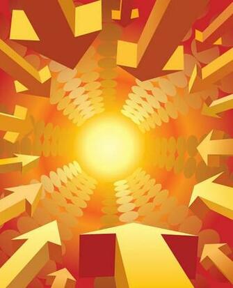 Stereoscopic Arrows Background Pattern Border