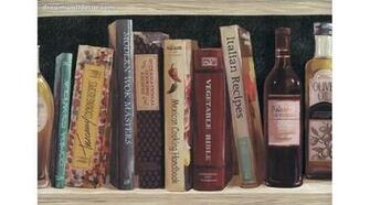 Book Wallpaper Border Grasscloth