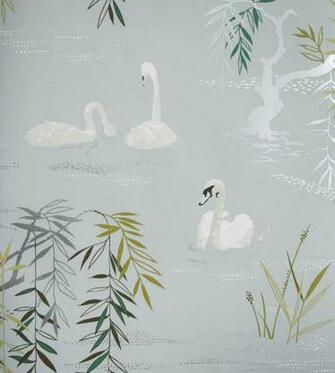Swan Lake Wallpaper By Nina Campbell Jane Clayton