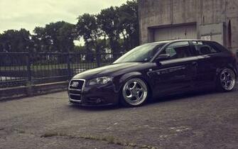 Tuned Black Audi A3 Wallpaper Stock