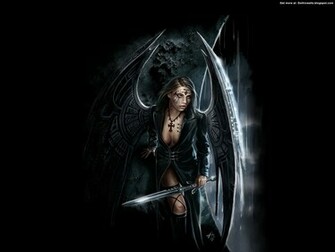 Gothic Angel Best Wallpaper Dark Desktop