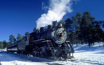 Winter Train Wallpaper Original Trains