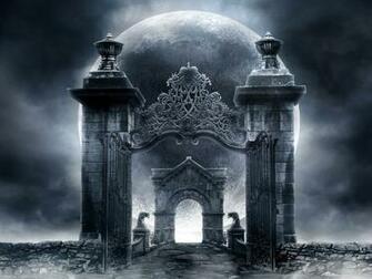 Gothic Gates Moon Wallpaper HD Desktop And Mobile Background
