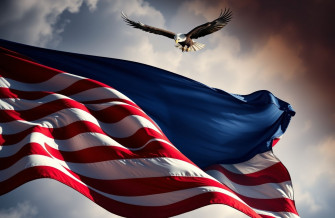 American Flag With Eagle Wallpaper