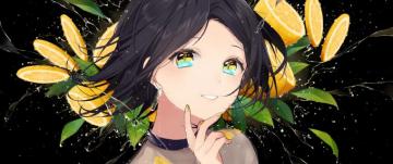 Happy Cute Anime Girl Wallpaper HD Sachi