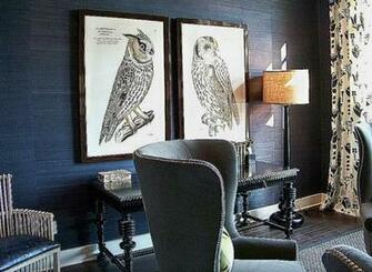 Wallpaper In Navy And Grey