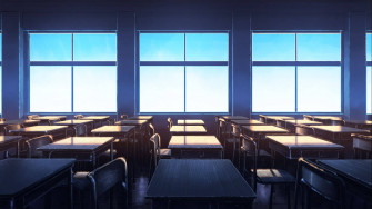 Anime School Scenery Wallpaper