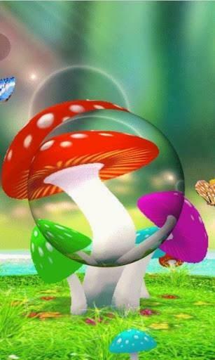 Bigger 3d Mushrooms Live Wallpaper For Android Screenshot